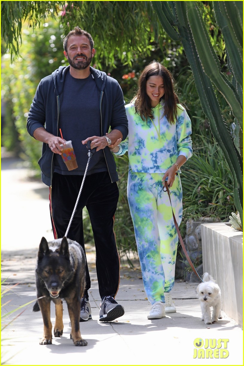 Ana de Armas Wears Cute Tie-Dye Matching Set While on Walk With Ben