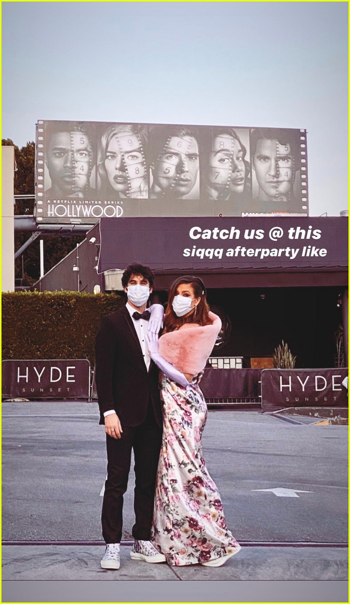 Darren Criss & Wife Mia Get Dressed Up to Visit 'Hollywood' Billboards