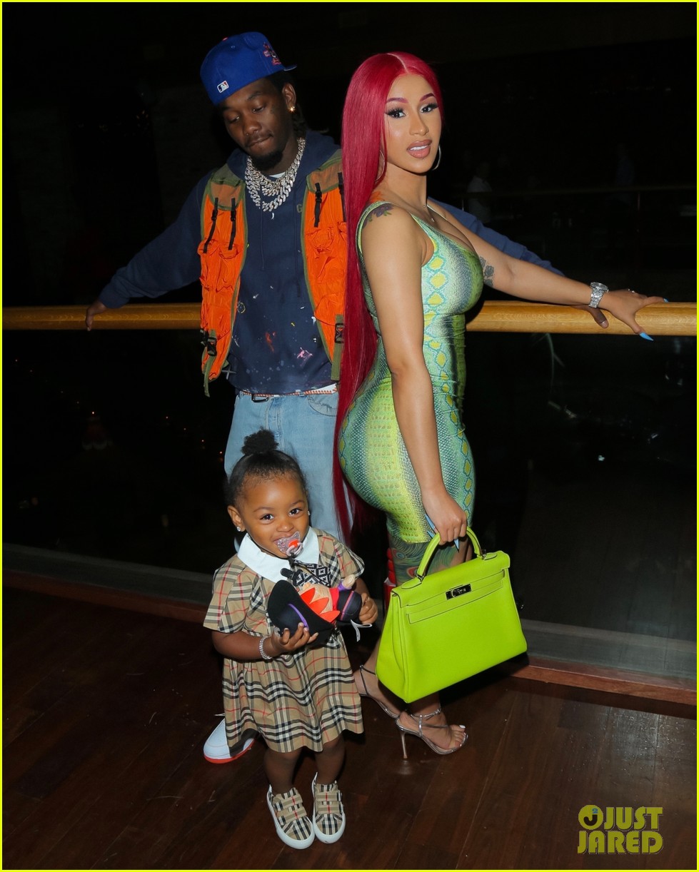 Cardi B & Offset's Daughter Kulture Photo Bombed Their Father's Day Pic