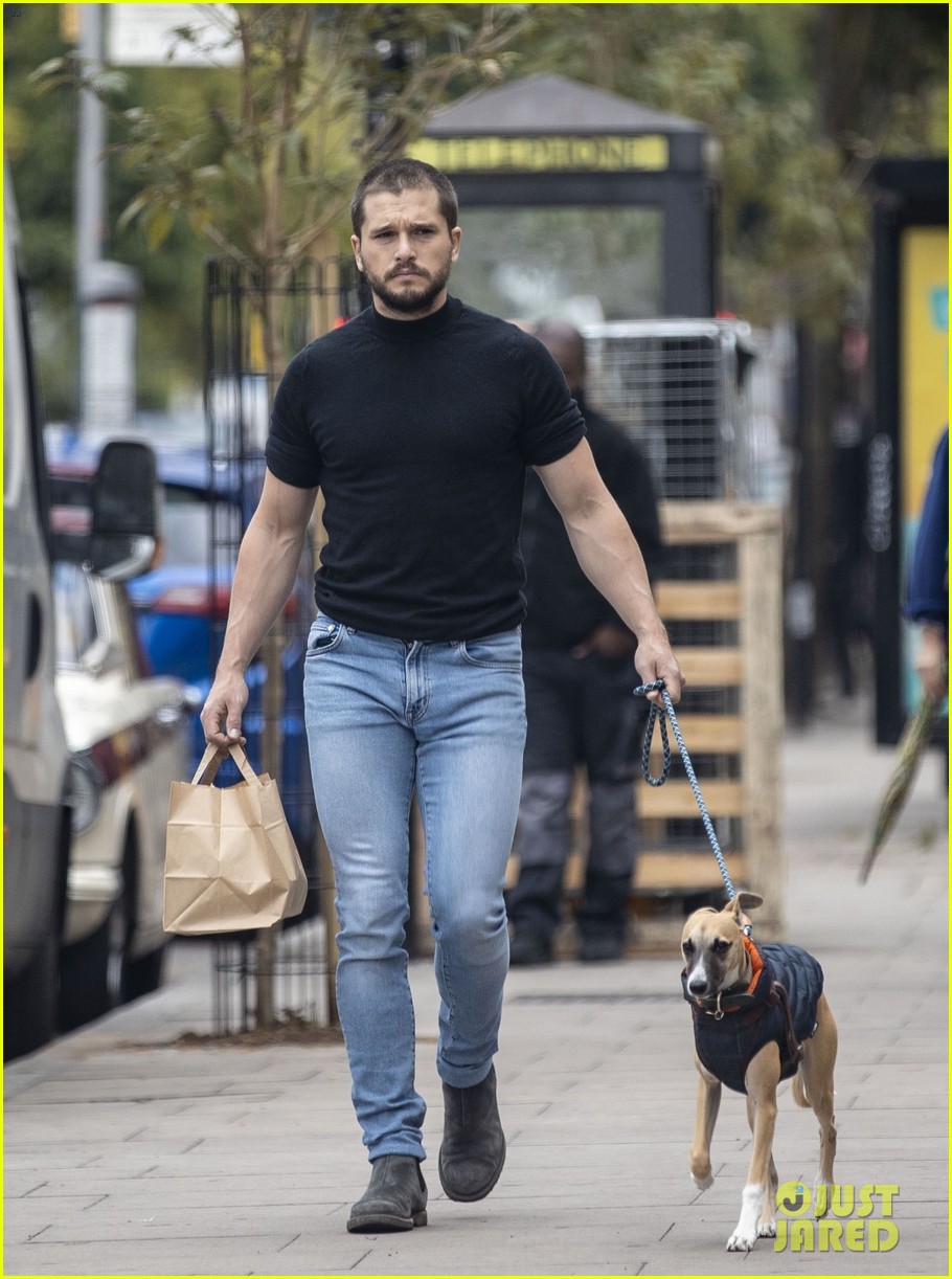 Kit Harington Debuts a New Buzz Cut During a Walk with His Dog Photo 4463467 Kit Harington