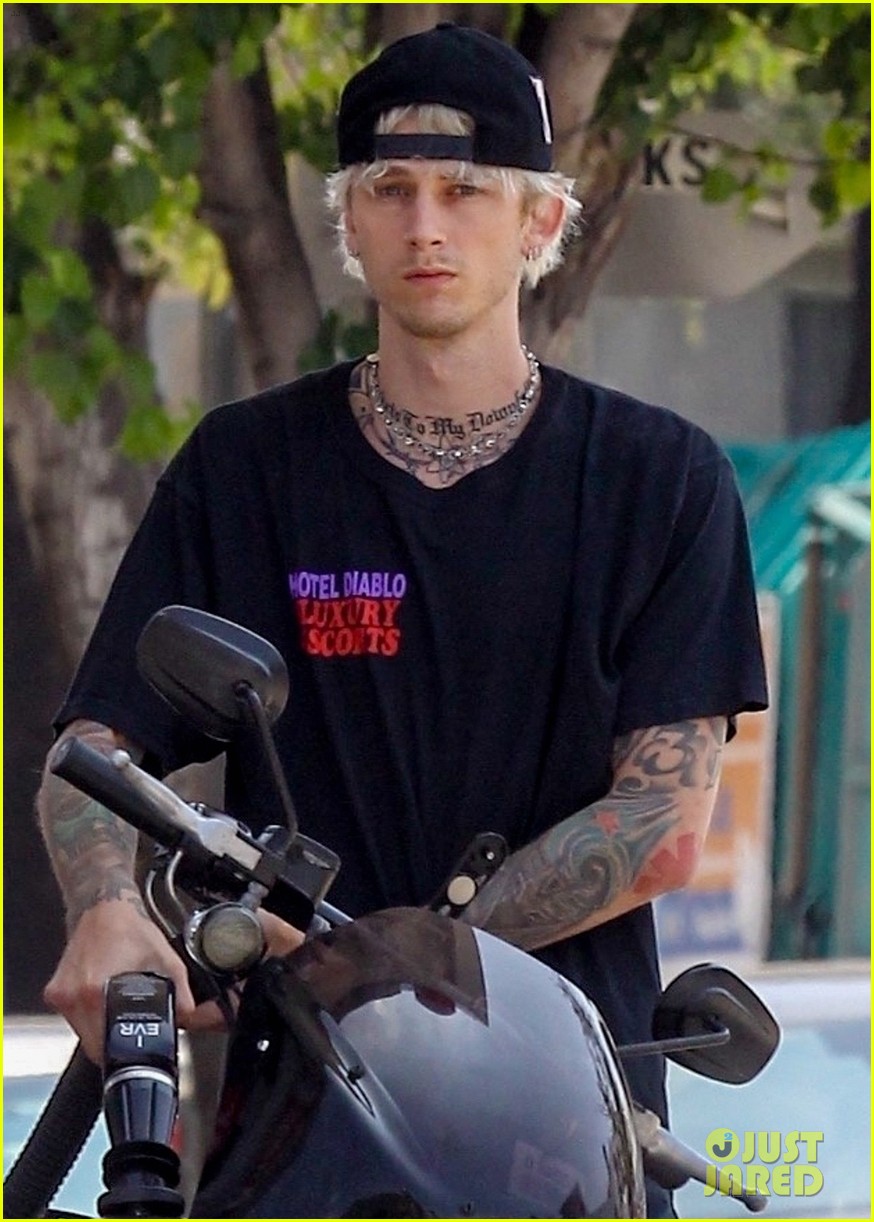 Machine Gun Kelly Goes for Motorcycle Ride After Saying He's 'In Love