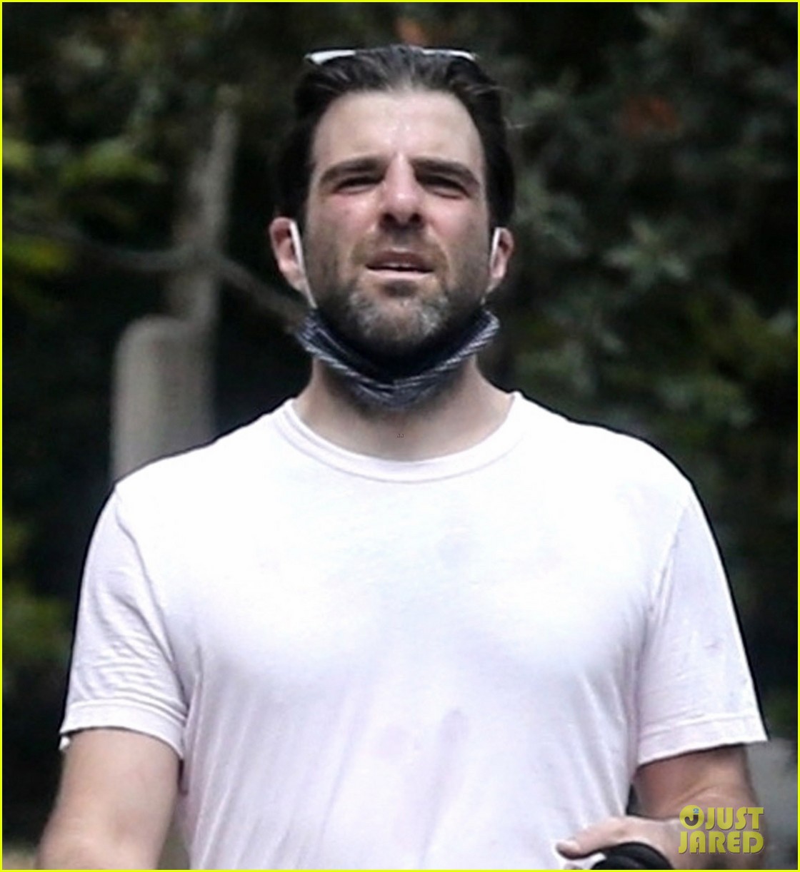 Zachary Quinto Goes For a Birthday Hike with His Dogs Photo 4461922
