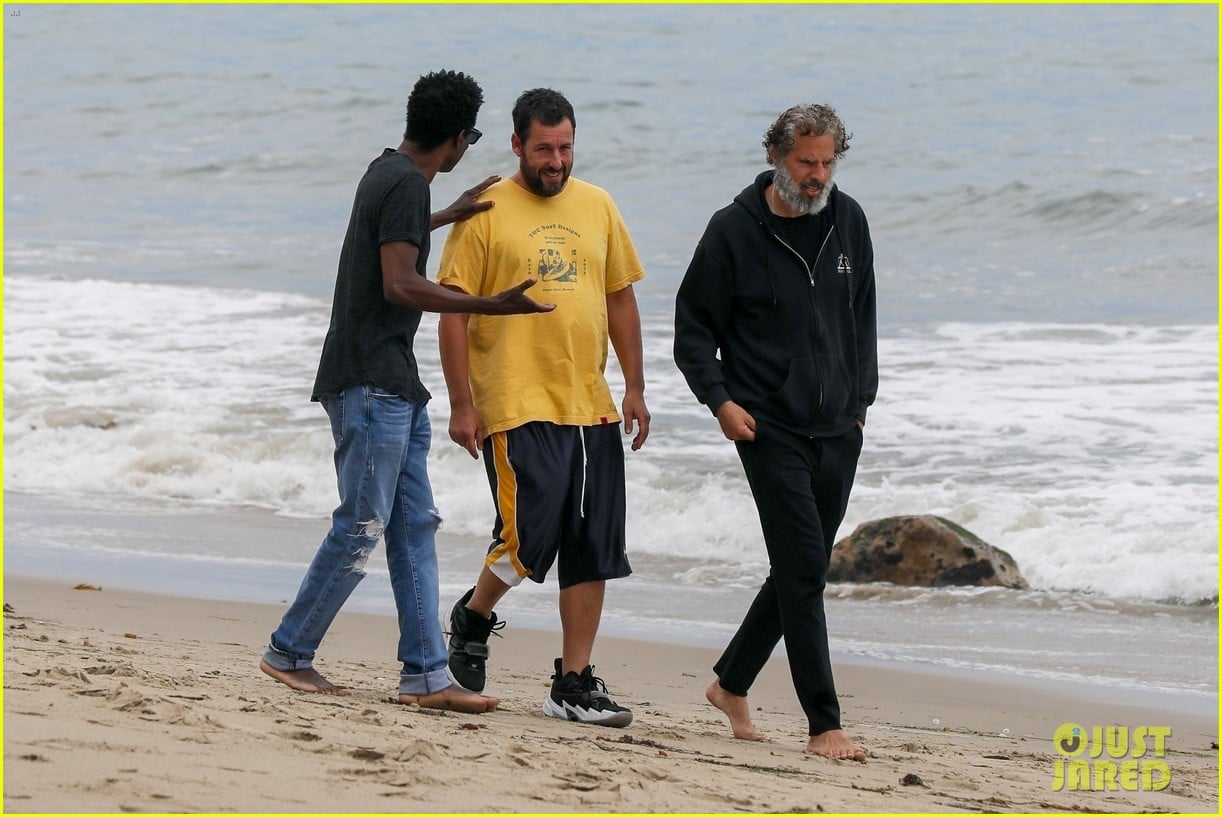 Adam Sandler Meets Up with Longtime Pal Chris Rock for Walk Along the