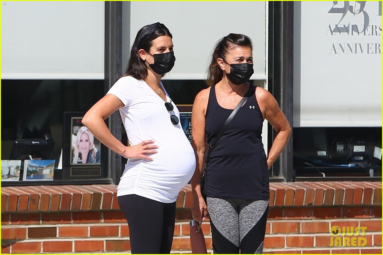 Pregnant Lea Michele's Growing Baby Bump is on Display During a Walk