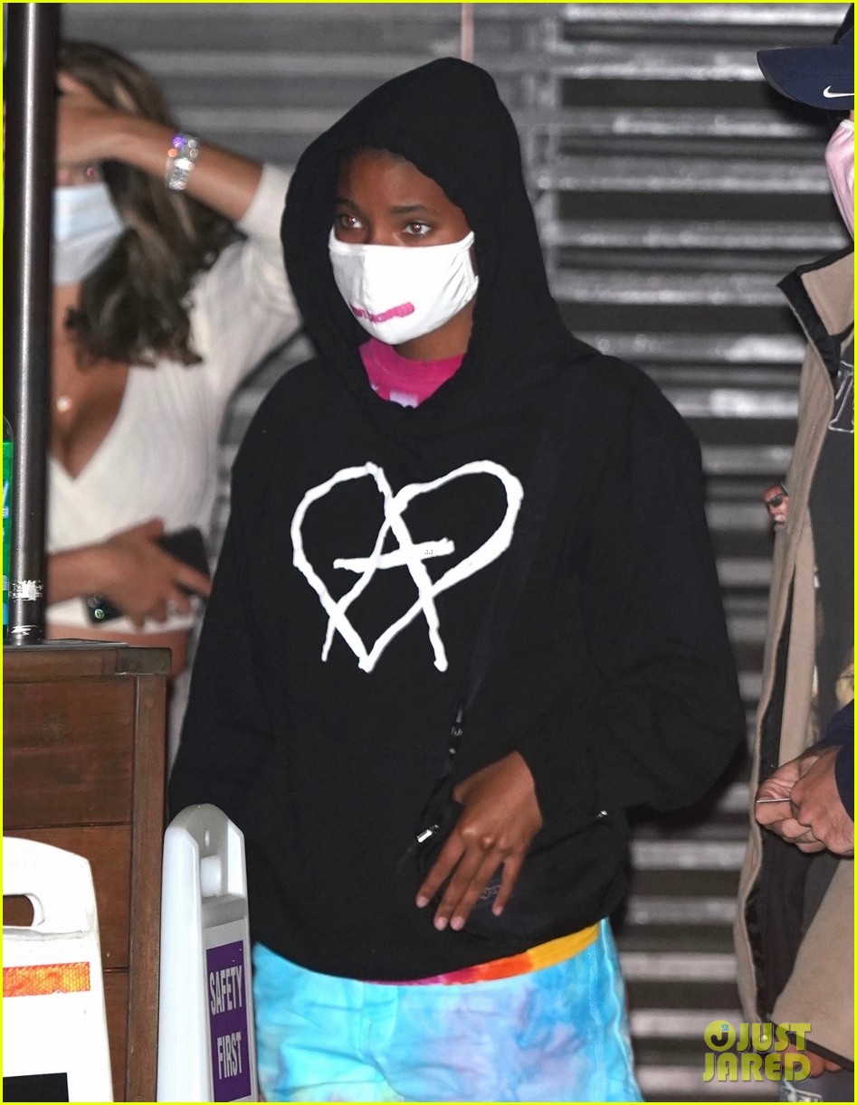 Jaden Smith Grabs Dinner with Sister Willow & Her Boyfriend Tyler Cole