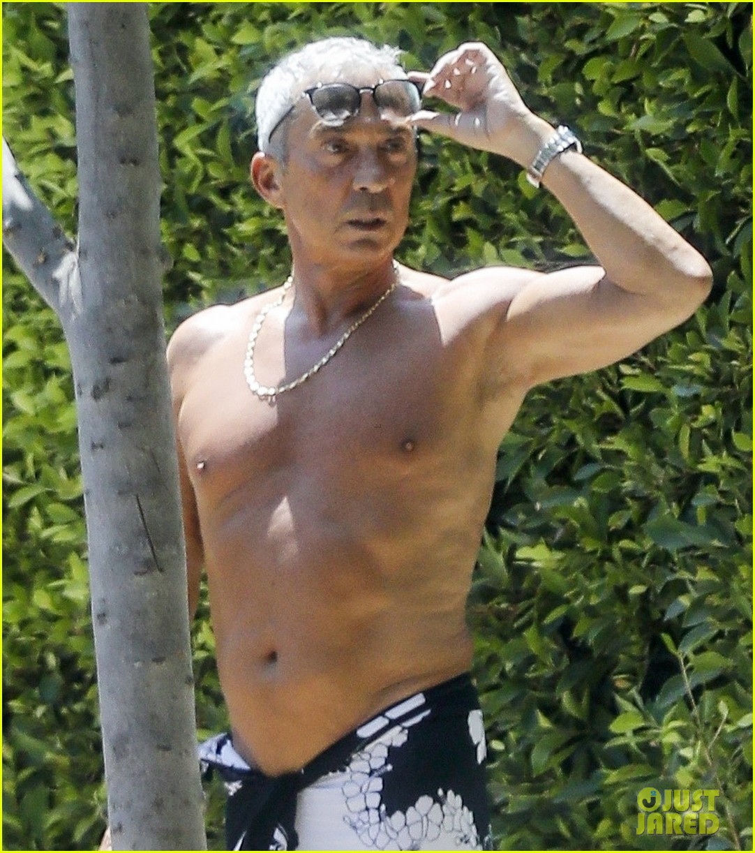 DWTS' Bruno Tonioli Shows Off New Silver Hair While Going Shirtless in
