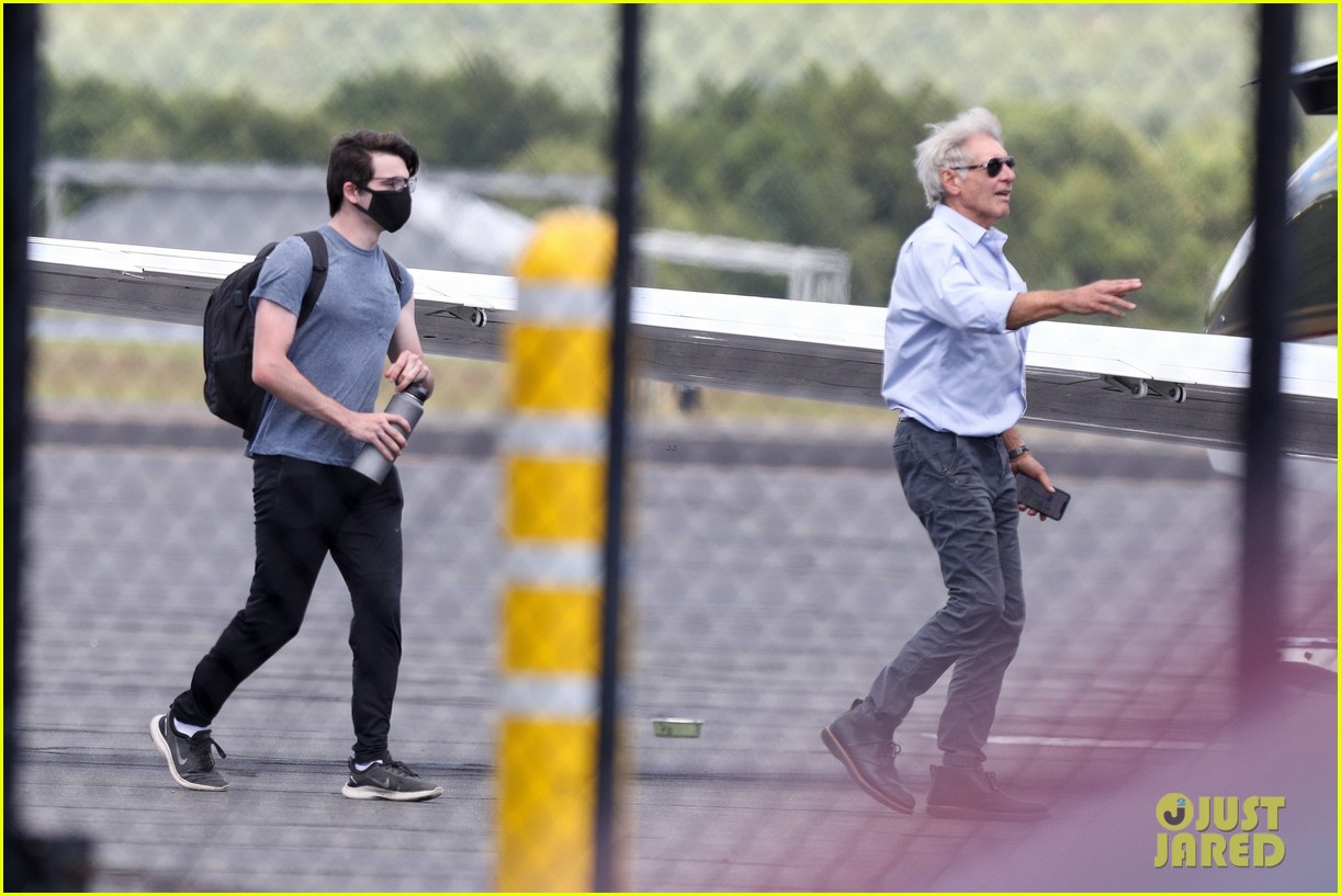 Harrison Ford Flies Private Jet to Take Son Liam to College with Wife