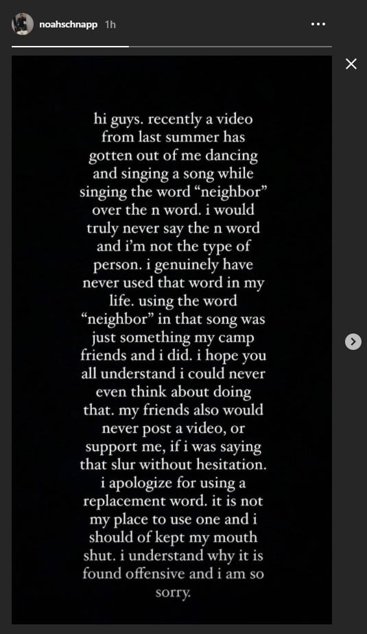Noah Schnapp Issues Apology Over Leaked Video Where He Was Filmed Singing The N-Word: Photo