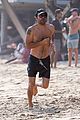 paul wesley looks hot going shirtless at the beach 06