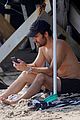 paul wesley looks hot going shirtless at the beach 09