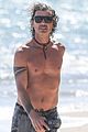 gavin rossdale goes shirtless walk on the beach 04