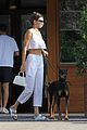 kendall jenner brings her dog six to lunch with friends 01