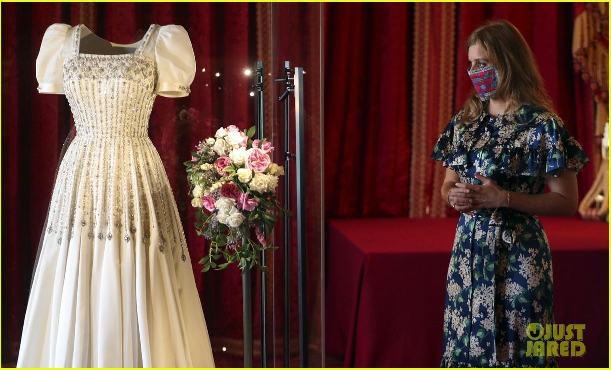 Princess Beatrice Visits Her Wedding Dress On Display at Windsor
