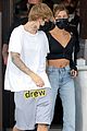justin bieber new tattoo out for lunch with hailey bieber 02