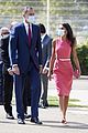 queen letizia pink dress third time wearing heraldado anniversary king felipe 27