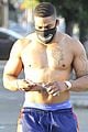 nelly looks buff going shirtless leaving dwts rehearsals 03