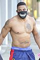 nelly looks buff going shirtless leaving dwts rehearsals 05