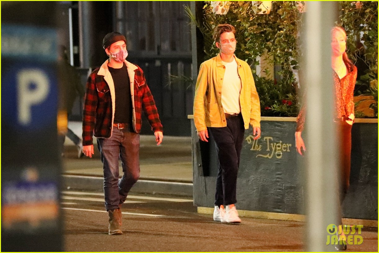 Dylan Sprouse & Barbara Palvin Join Friends for a Fun Saturday Night on