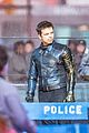 sebastian stan masks up in between takes on falcon winter soldier set 12