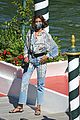 taylor hill matches mask to dress venice film festival 06