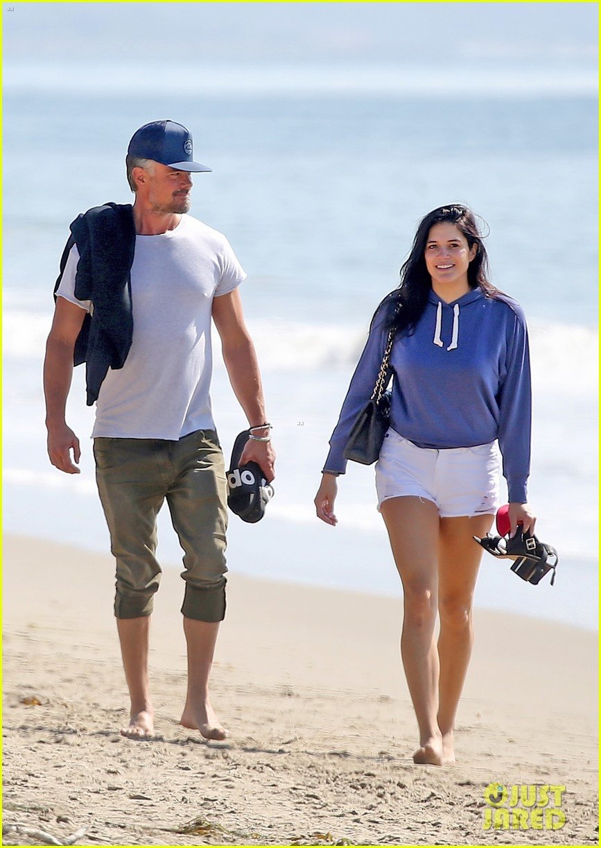 Josh Duhamel Goes for Romantic Stroll on the Beach with Girlfriend