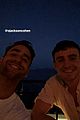 oliver jackson cohen paul mescal on boat in greece 02