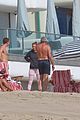 joe montana shirtless at the beach with his kids 33