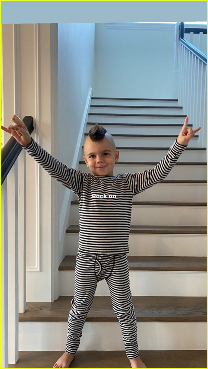 Scott Disick & Kourtney Kardashian's Son Reign Has a Mohawk Now! Photo