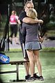russell crowe britney theriot tennis match 07