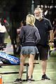 russell crowe britney theriot tennis match 08