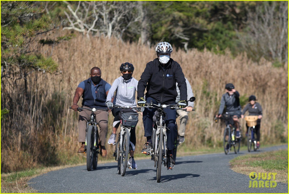 PresidentElect Joe Biden Spotted on Saturday Morning Bike Ride with