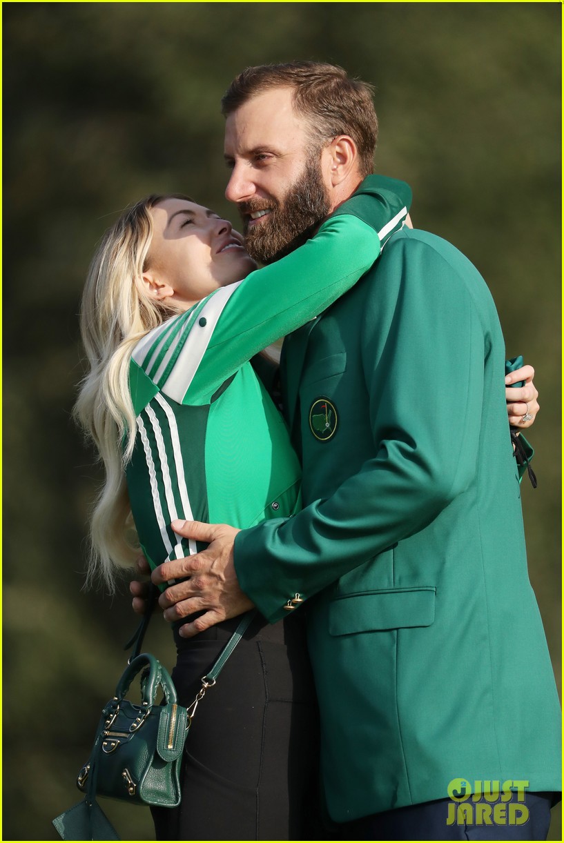 Dustin Johnson Celebrates Masters 2020 Win With Fiancee Paulina Gretzky