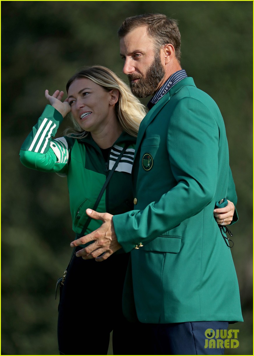 Dustin Johnson Celebrates Masters 2020 Win With Fiancee Paulina Gretzky