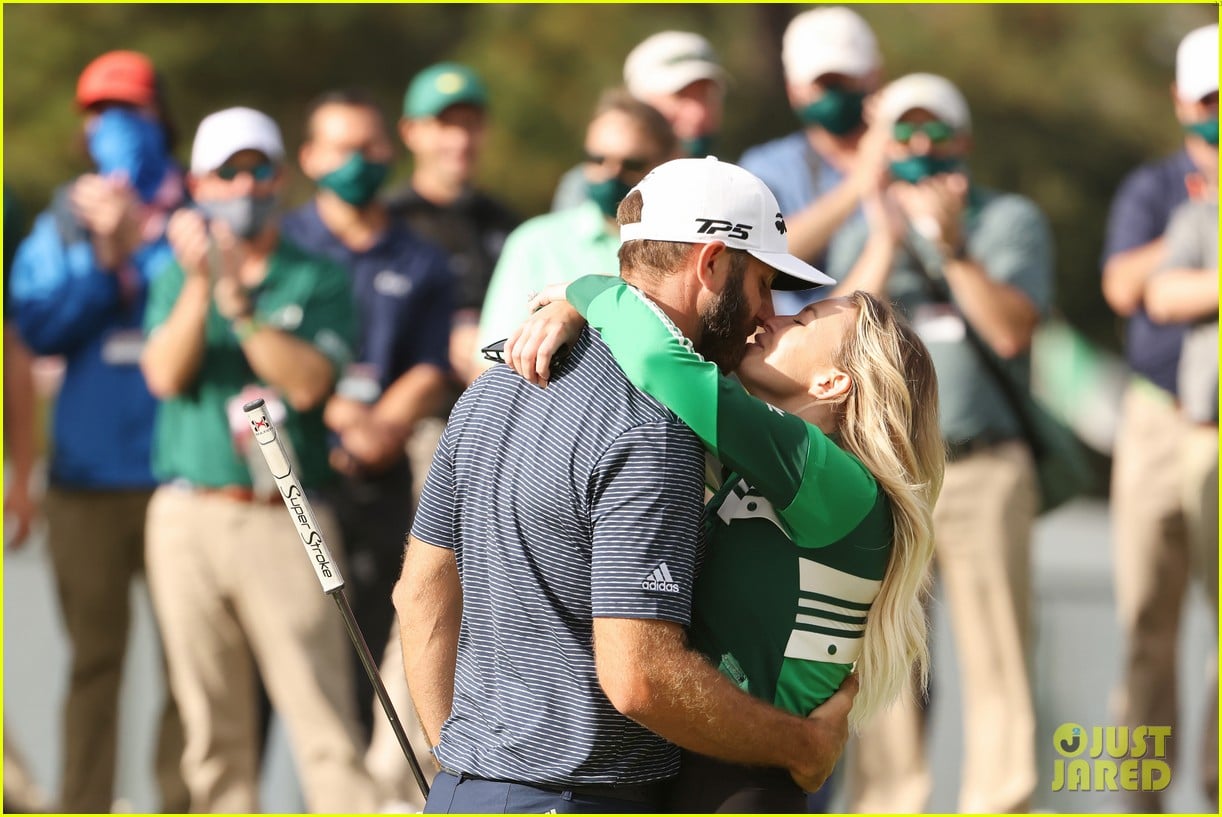 Dustin Johnson Celebrates Masters 2020 Win With Fiancee Paulina Gretzky