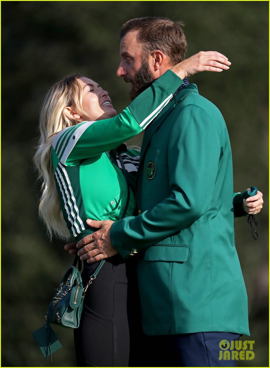 Dustin Johnson Celebrates Masters 2020 Win With Fiancee Paulina Gretzky