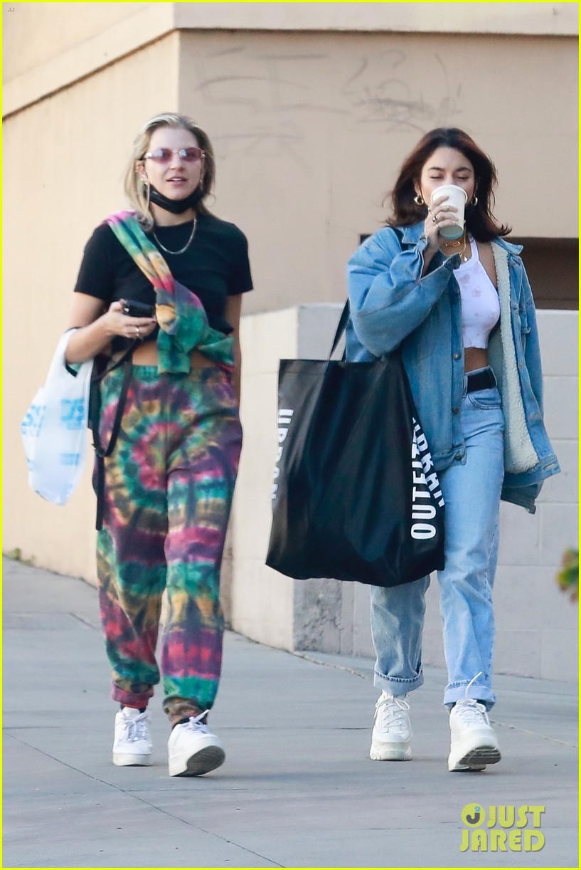Vanessa Hudgens Flashes Toned Midriff While Shopping with BFF GG Magree