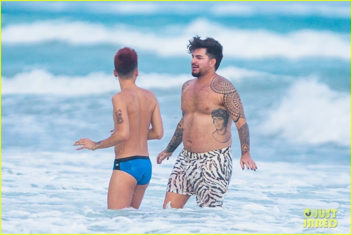 Full Sized Photo of adam lambert packs on pda with new boyfriend oliver gliese 15 Photo