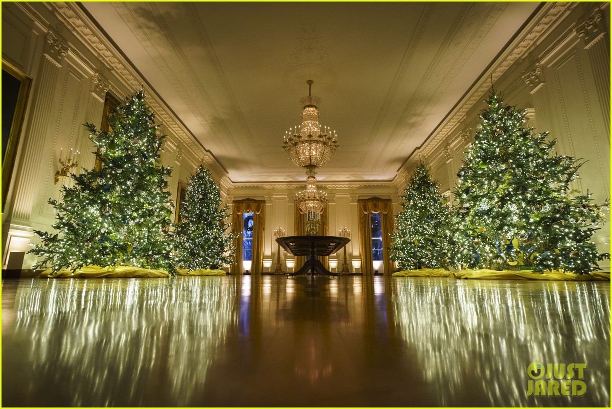 Melania Trump Unveils White House Christmas Decorations & Immediately