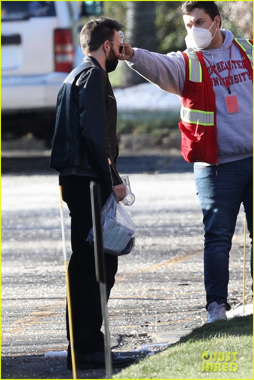 Photo chris evans covid test on set 02 Photo 4507530 Just Jared