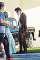 harry styles looks dapper in two suits on dont worry darling set in palm springs 17