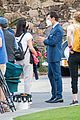 harry styles looks dapper in two suits on dont worry darling set in palm springs 28