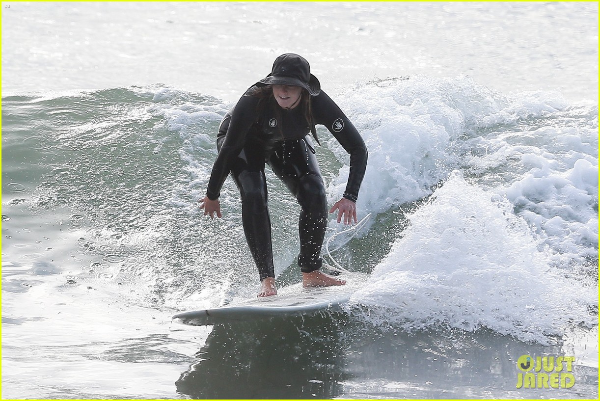 Leighton Meester Catches Some Waves During Solo Surf Session: Photo