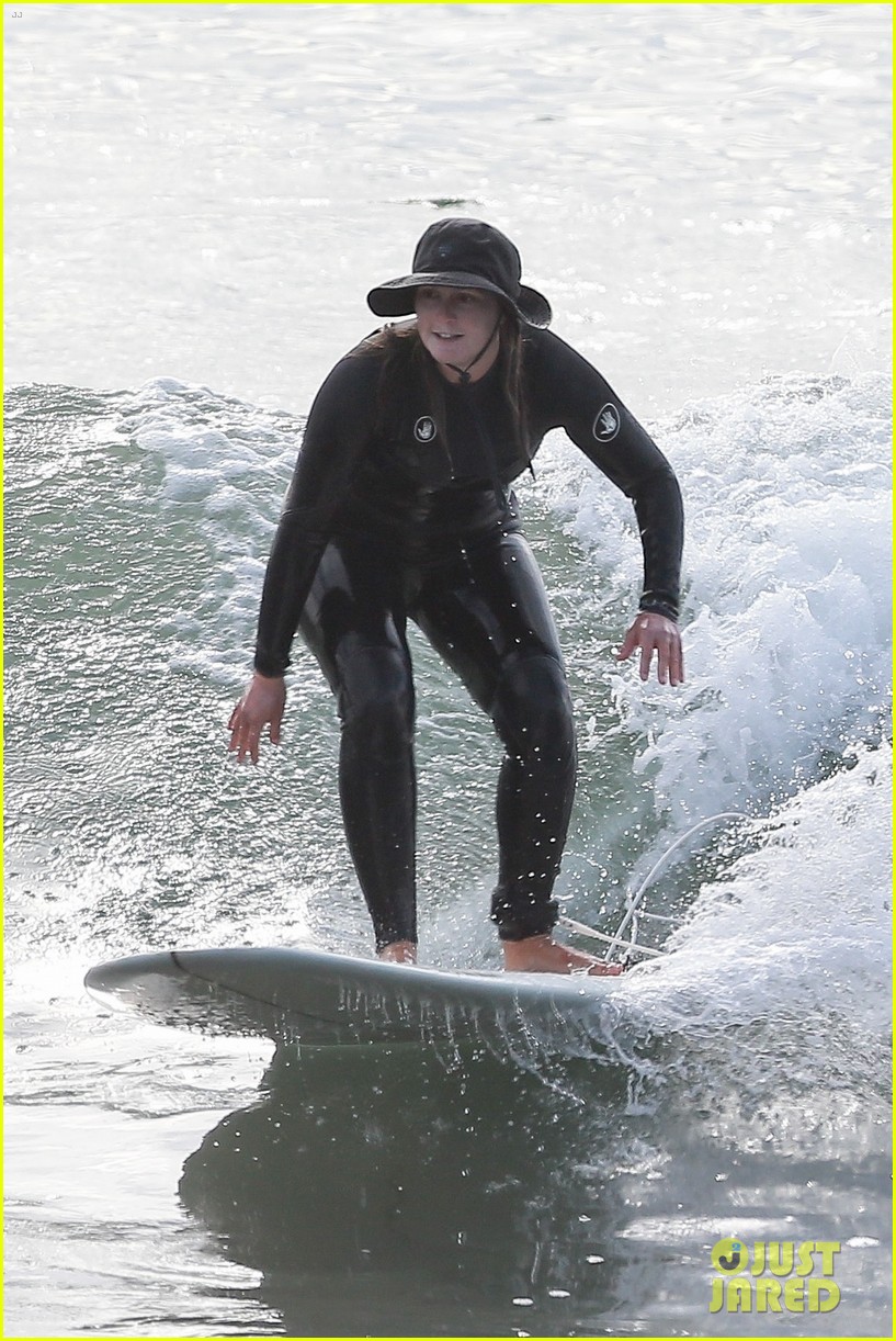 Leighton Meester Catches Some Waves During Solo Surf Session: Photo
