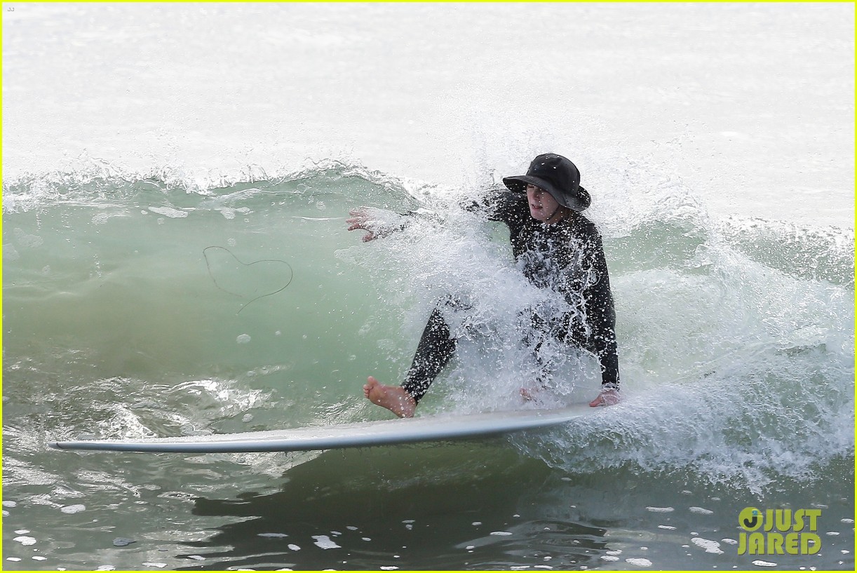 Leighton Meester Catches Some Waves During Solo Surf Session: Photo