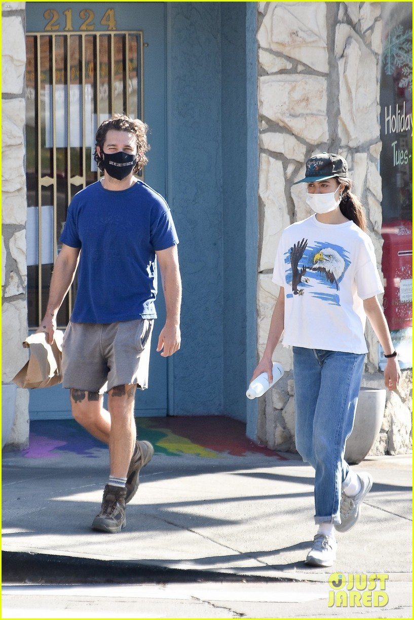 Shia LaBeouf & Margaret Qualley Hold Hands On a PostChristmas Hike