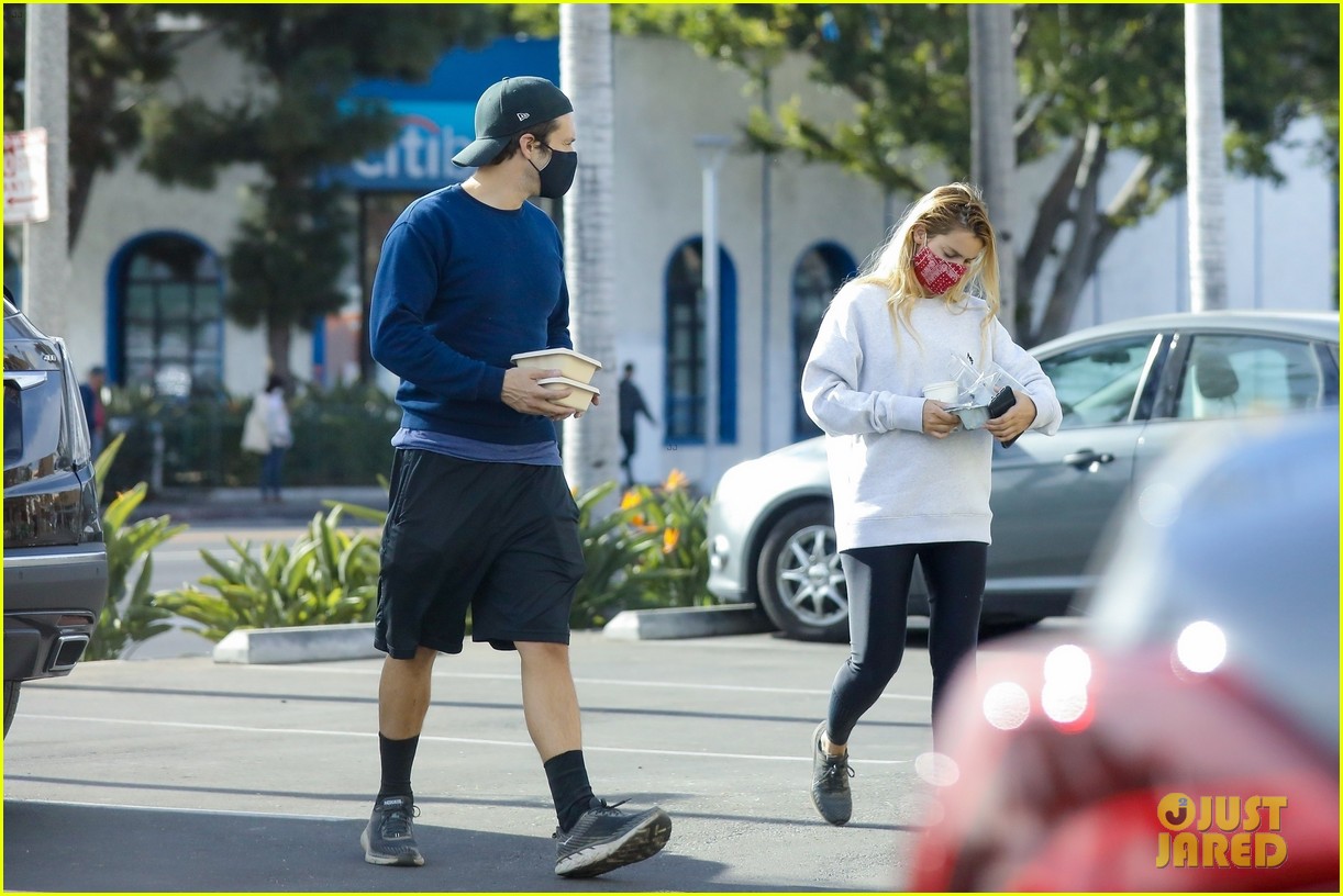 Sebastian Stan & Girlfriend Alejandra Onieva Mask Up While Picking Up
