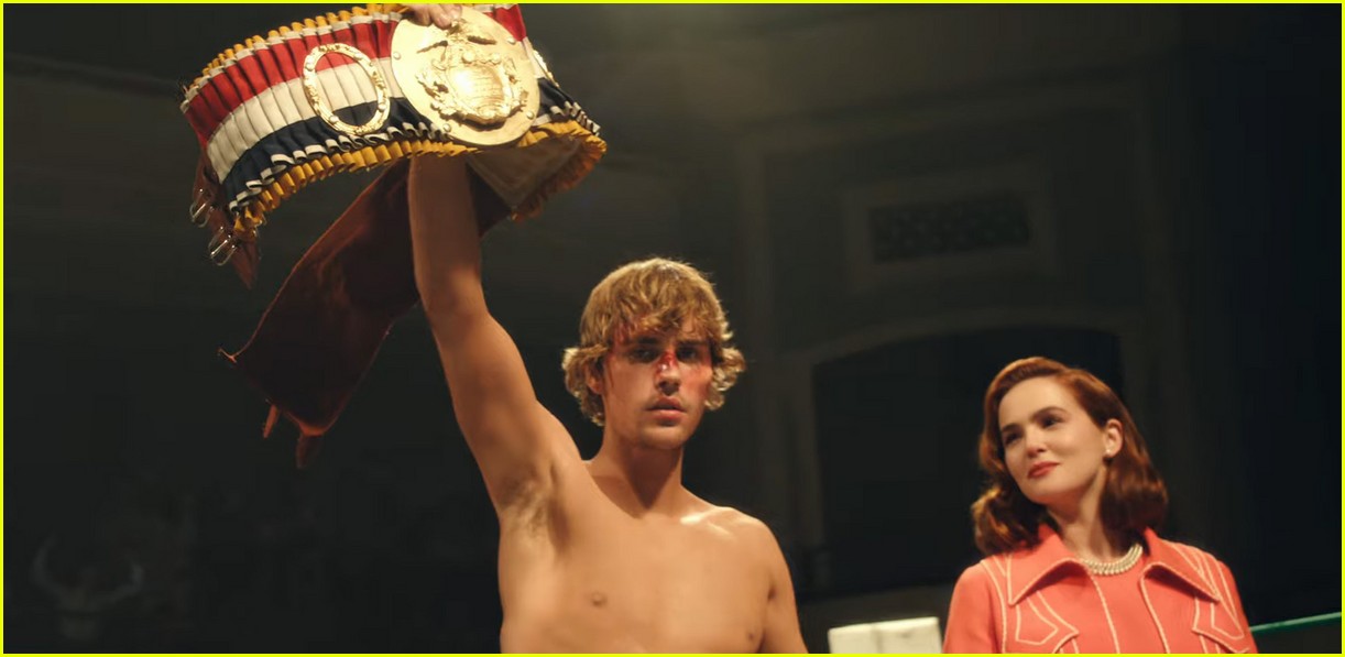 Justin Bieber Covers Tattoos for RockyInspired 'Anyone' Video with