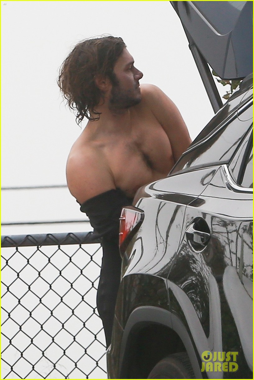 Adam Brody Strips Out of His Wetsuit