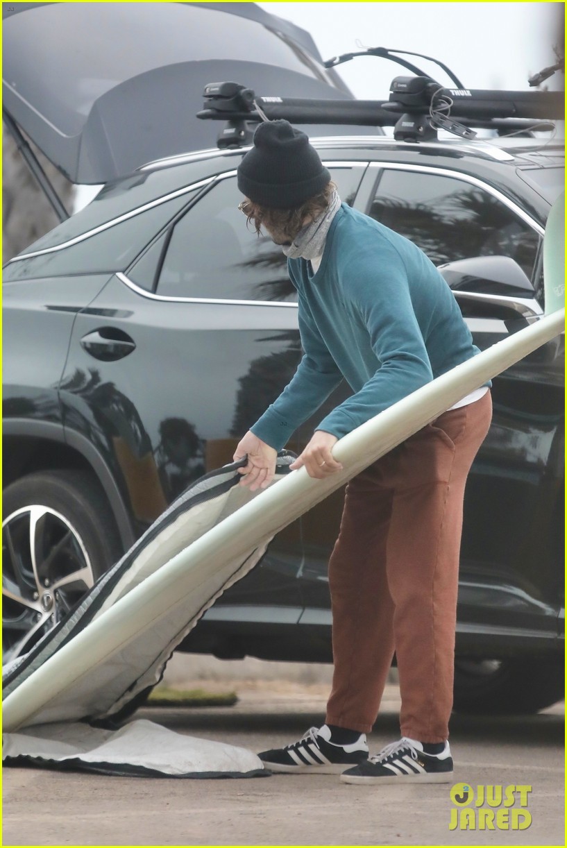 Adam Brody Strips Out of His Wetsuit