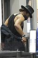 cam newton airport checkin huge muscles 01